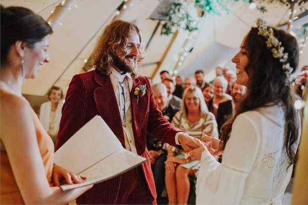 why-have-a-celebrant copuple being handfasted together at their wedding