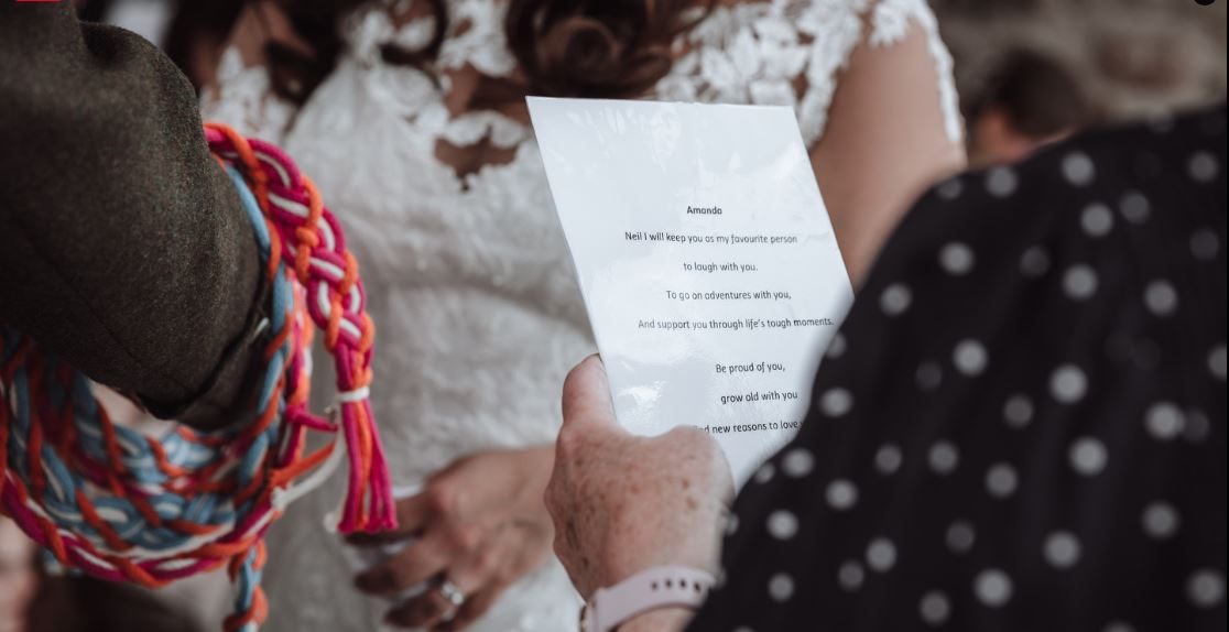 hand fasting vows hand fasting vows with the celebrant angel aberdeen