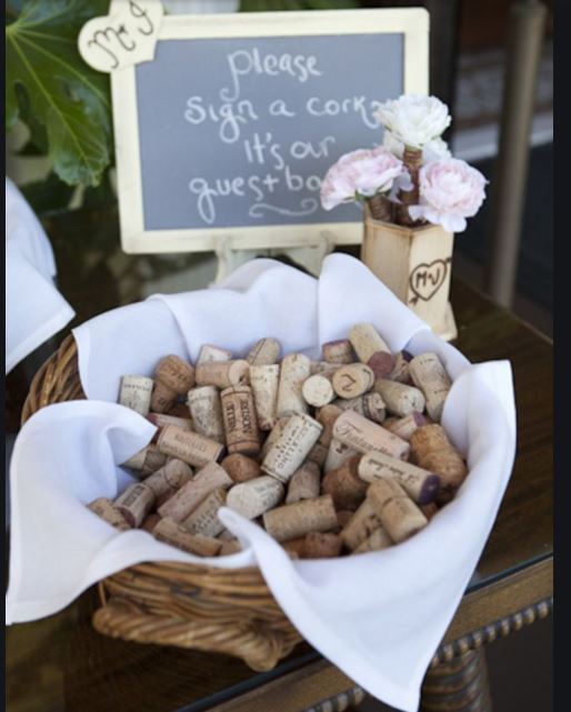 cork alternative wedding guest books with the celebrant angel aberdeen