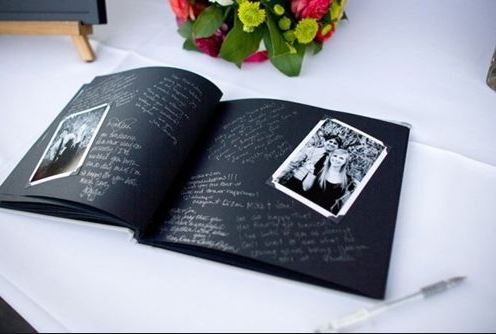 scrap book alternative wedding guest book scrap book style with the celebrant angel