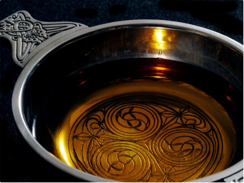 A Quaich ceremony with the celebrant angel
