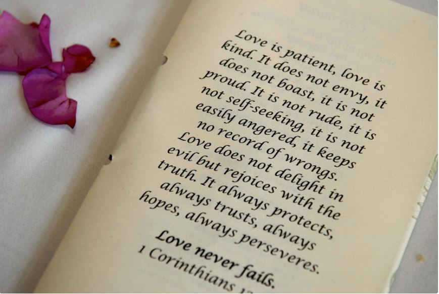 poem what to save from your wedding day with the celebrant angel aberdeen