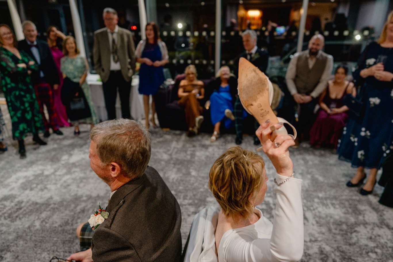 the wedding shoe game with mary gibson the celebrant angel aberdeen