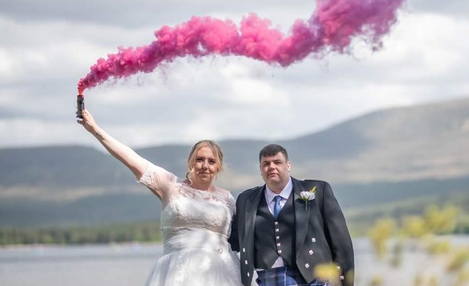 Georgie and chris whiteside wedding with the celebrant angel aberdeen humanist wedding celebrant aberdeen