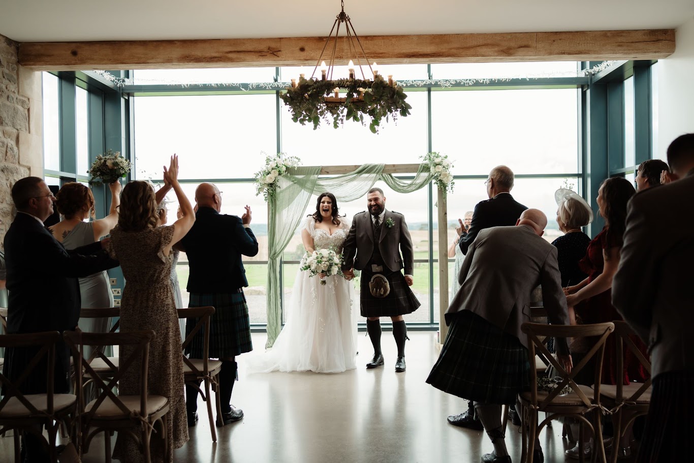 laura and rob wedding with the celebrant angel aberdeen humanist weddings aberdee