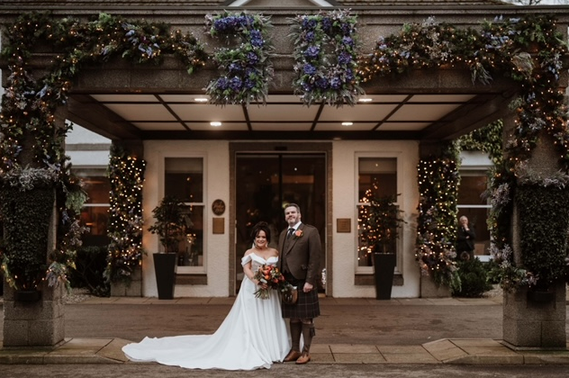 the marcliffe hotel for claire and marc's wedding with the celebrant angel mary gibson humanist wedding celebrant