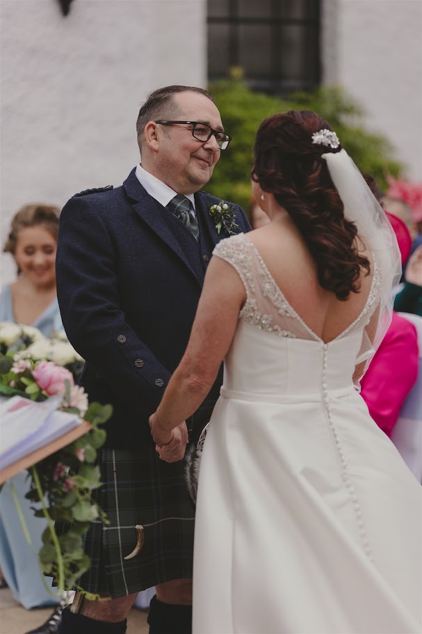 Jen and Craig Jen and craig's wedding with mary gibson the celebrant angel aberdeen. Maryculter house hotel wedding