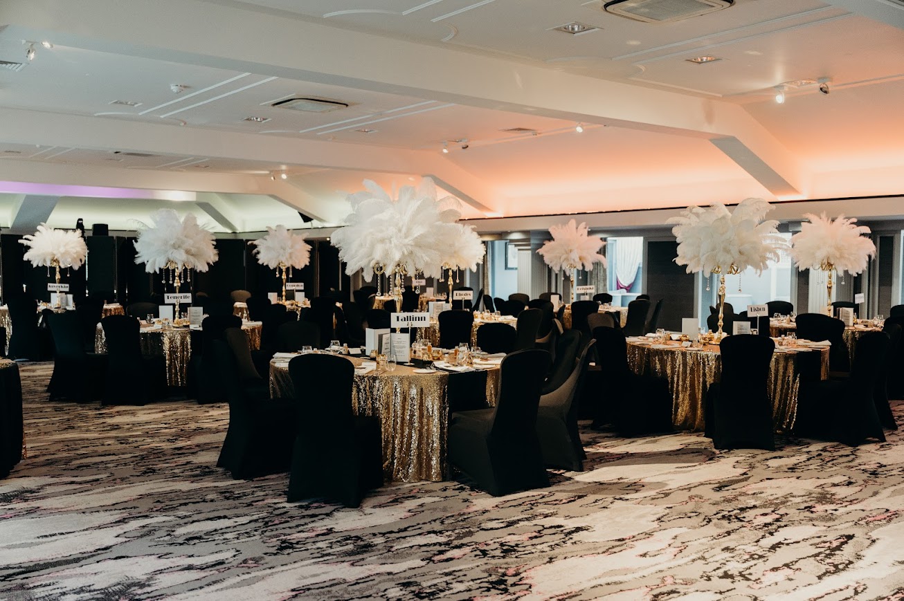 the ballroom marcliffe hotel the Marcliffe hotel wedding venue aberdeen with mary gibson the celebrant angel aberdeen