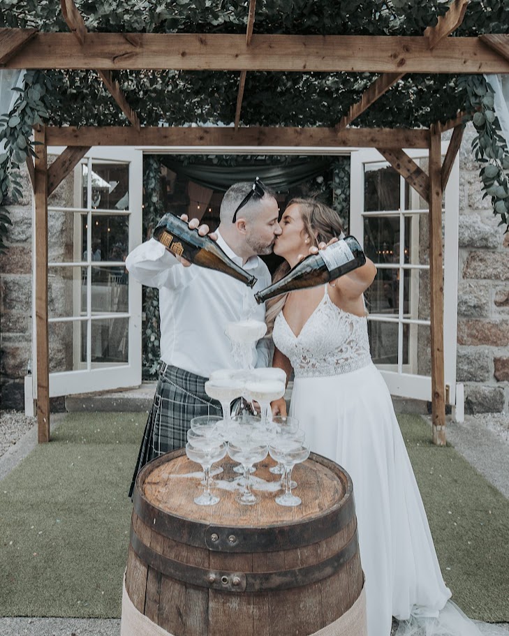 1000067431 Ali and Scott's wedding at coos cathedral with mary gibson the celebrant angel aberdeen