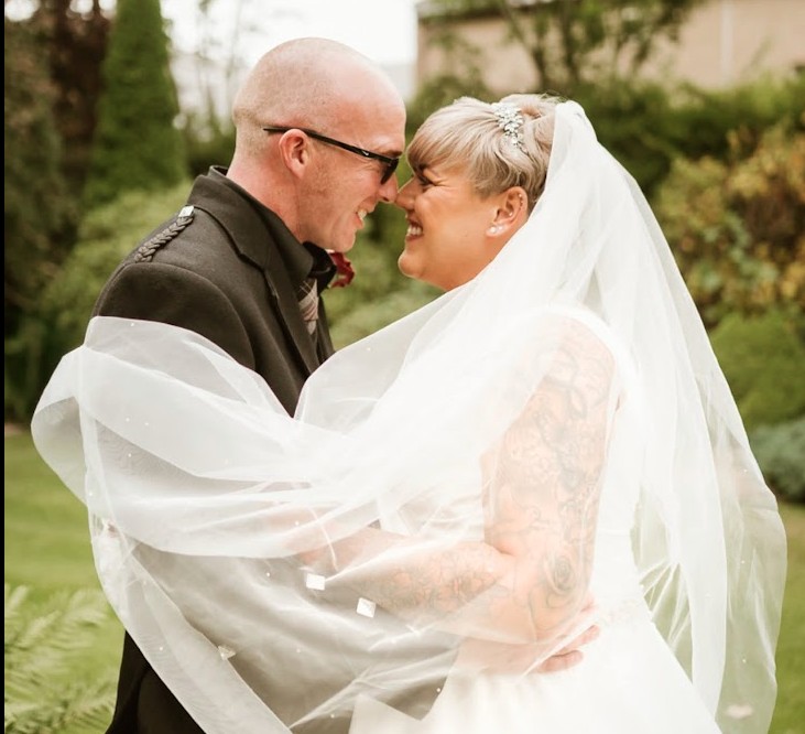 Amy and John's wedding at Laichmoray hotel elgin with mary gibson the celebrant angel aberdeen