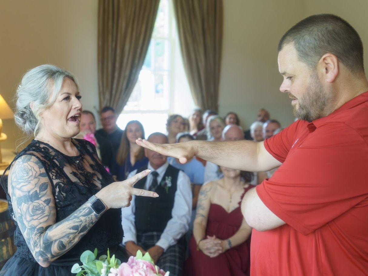 kylie and daniels wedding at banff springs hotel with mary gibson the celebrant angel aberdeen