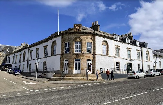 the seafield arms cullen for melissa and iain's wedding with mary gibson the celevbrant angel aberdeen