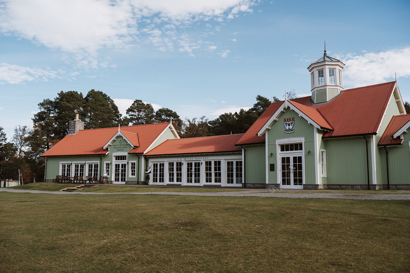 The Duke of Rothesay Highland Games Pavilion Braemar for emma and ewan's wedding with the celebrant angel aberdeen