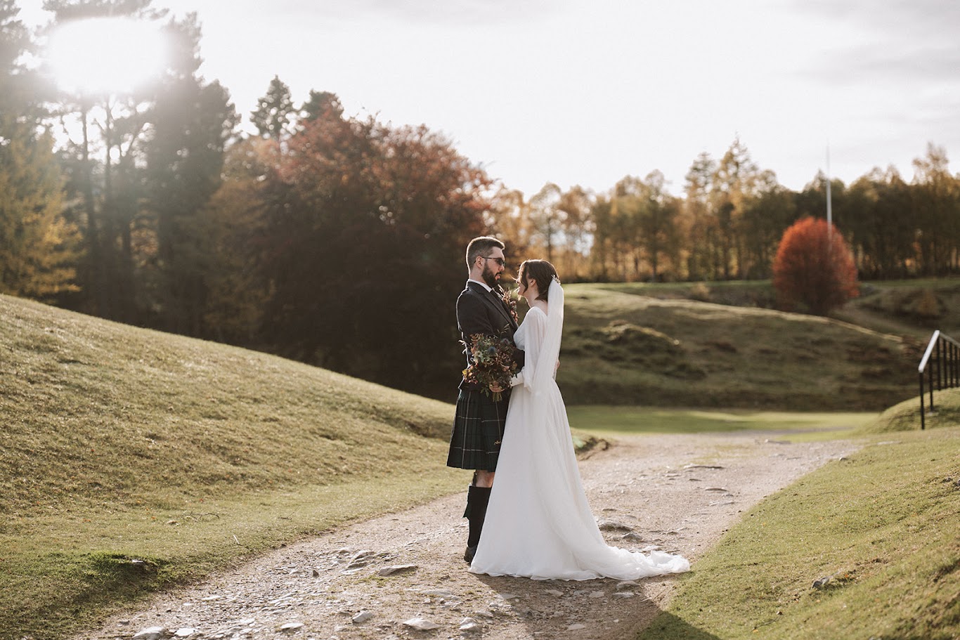 Emma and Ewan's wedding with the celebrant angel aberdeen