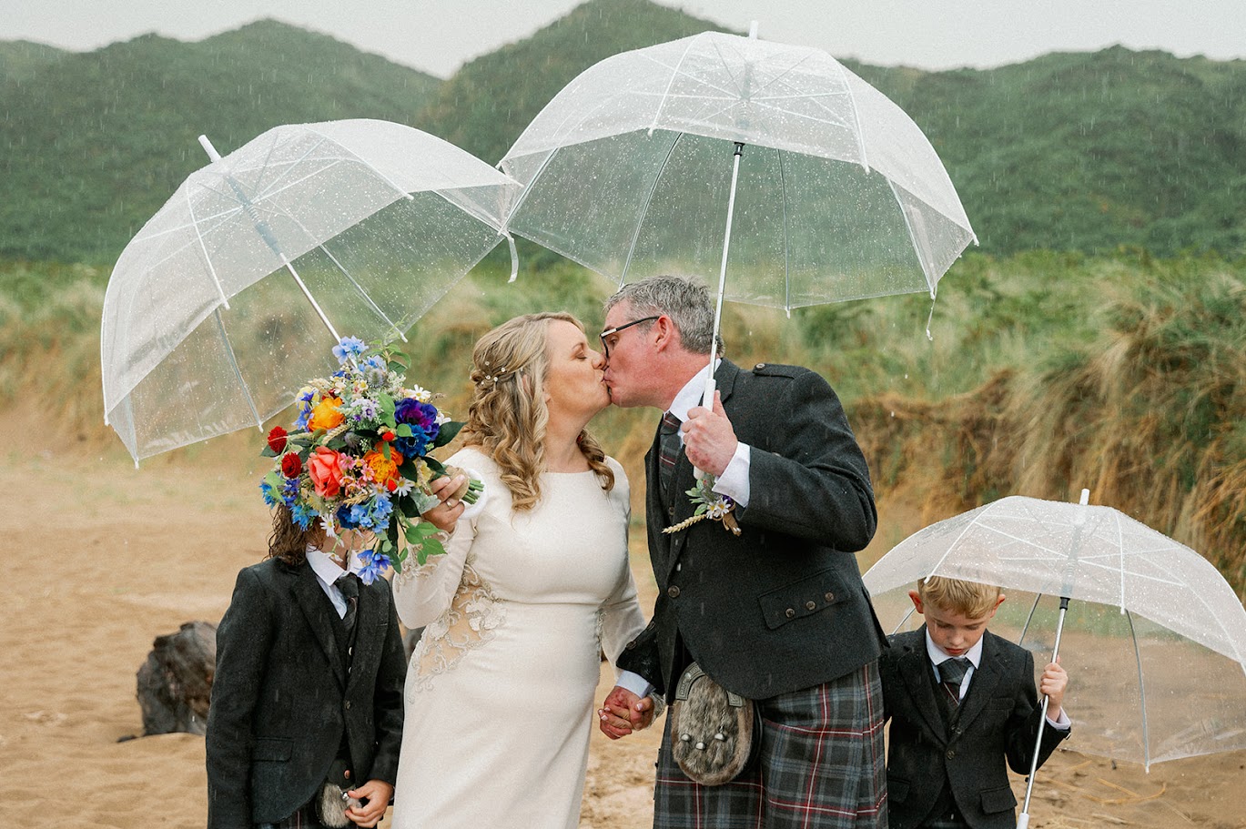 do i need a wedding umbrella with mary gibson the celebrant angel aberdeen