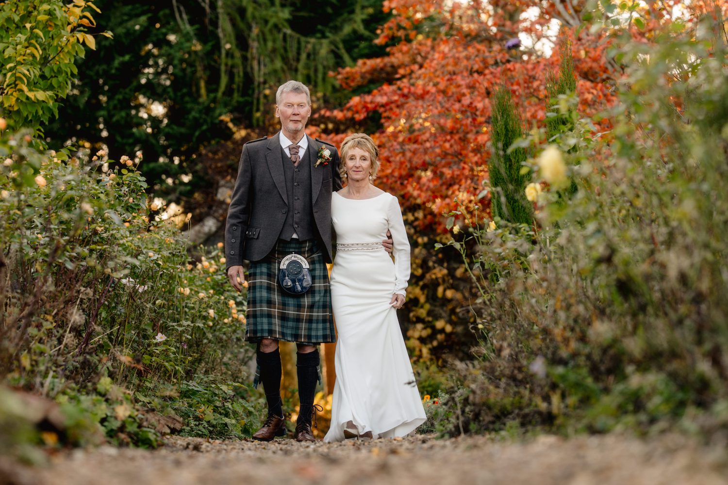 Shirley and Mike's wedding at Rufflets Hotel St Andrews with mary gibson the celebrant angel Aberdeen