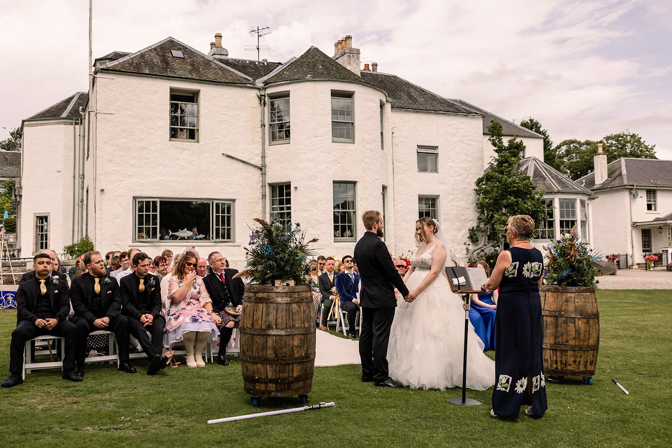 Rysia and Zak's wedding at Banchory Lodge Aberdeenshire