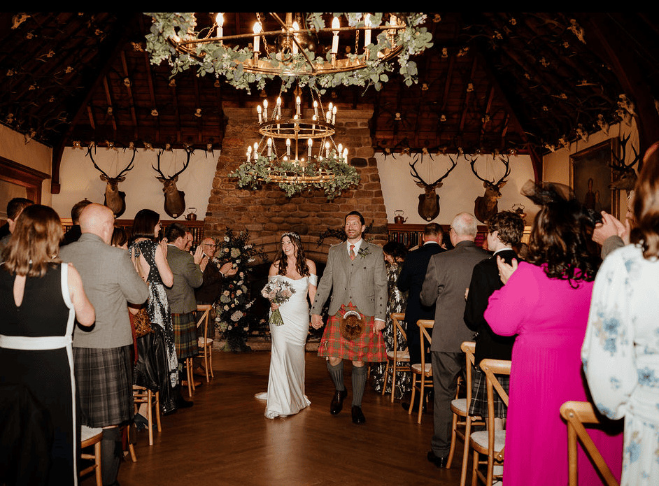 Natalie and Doug's wedding at Glen Tanar Estate