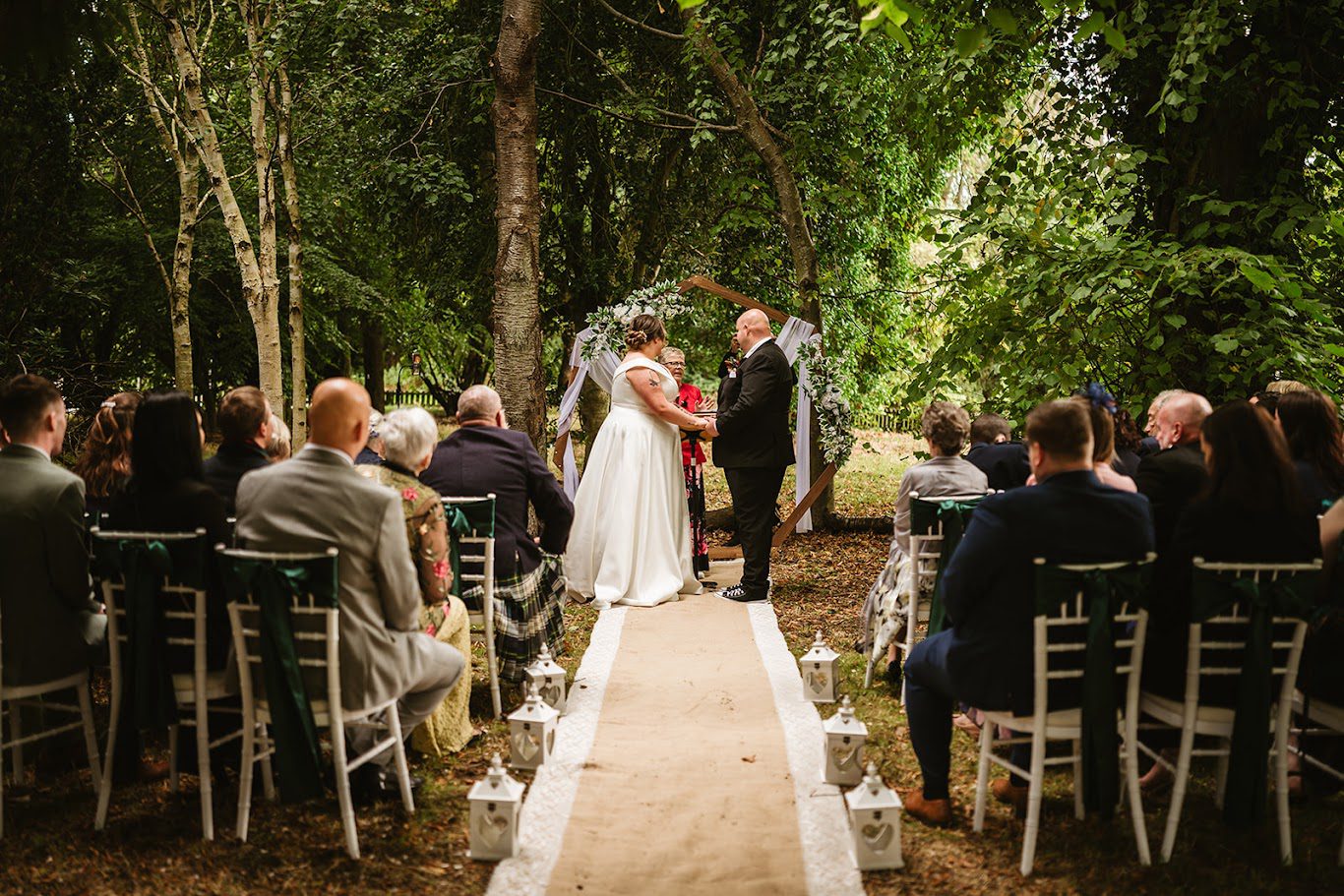 Danielle and Calvin's wedding at the riverside cafe in Dyce